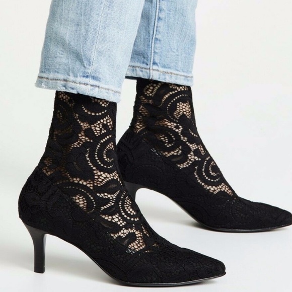 lace sock booties